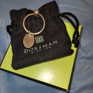 Dorfman Sterling Silver Twist Keychain NWOT